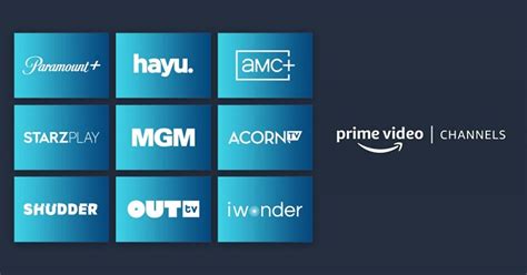 amazon prime chanel|what channels are included with prime video.